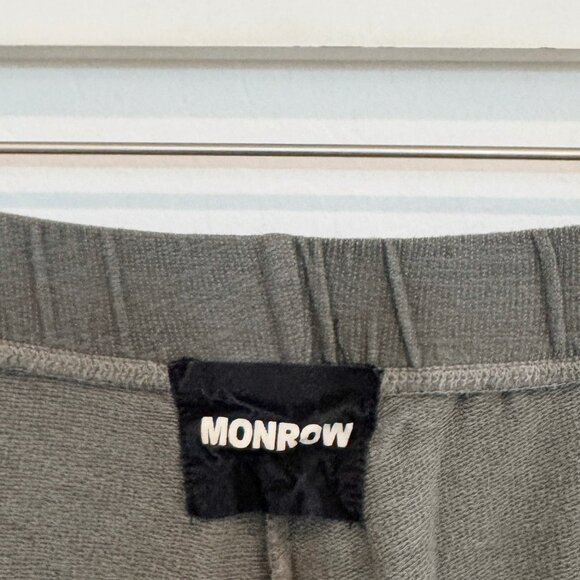 Monrow Blend Pull On Elastic Waist Jogger Gym Sweatpants Loungewear Casual Large - Picture 4 of 8
